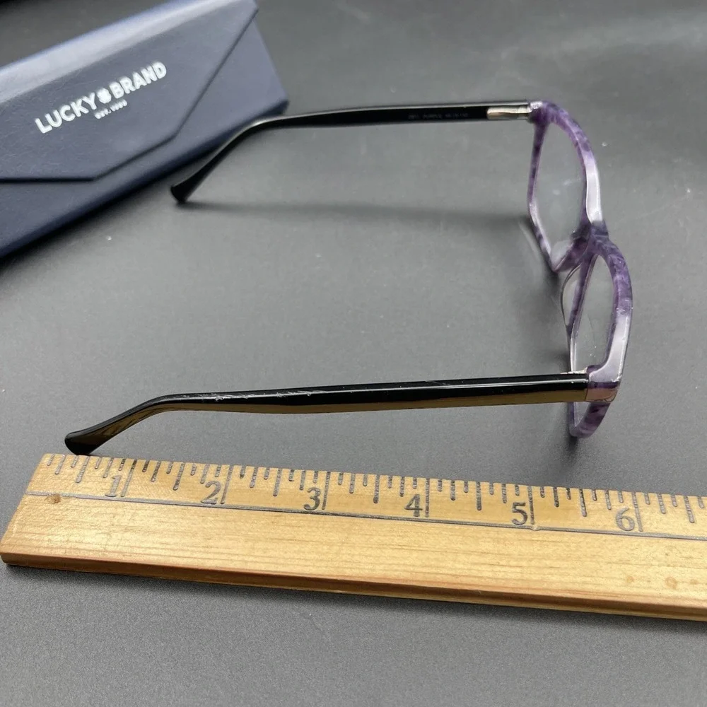 Lucky Brand DS11 Eyeglasses Frame Purple 55-15-140 With Case‎